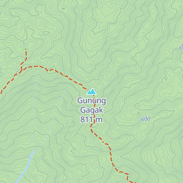 Map of Gunung Gagak