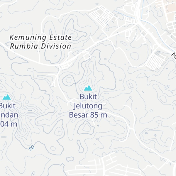 Map of Bukit Jelutong Besar