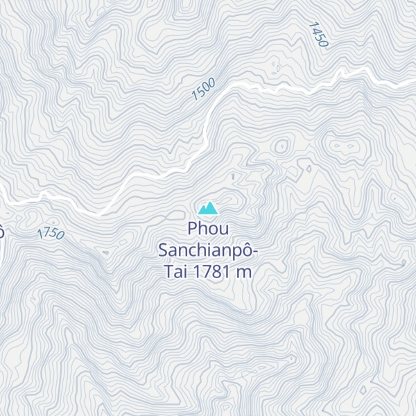 Map of Phou Sanchianpô-Tai