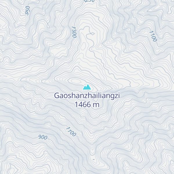 Map of Gaoshanzhailiangzi