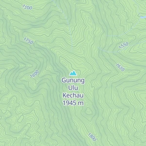 Map of Gunung Ulu Kechau