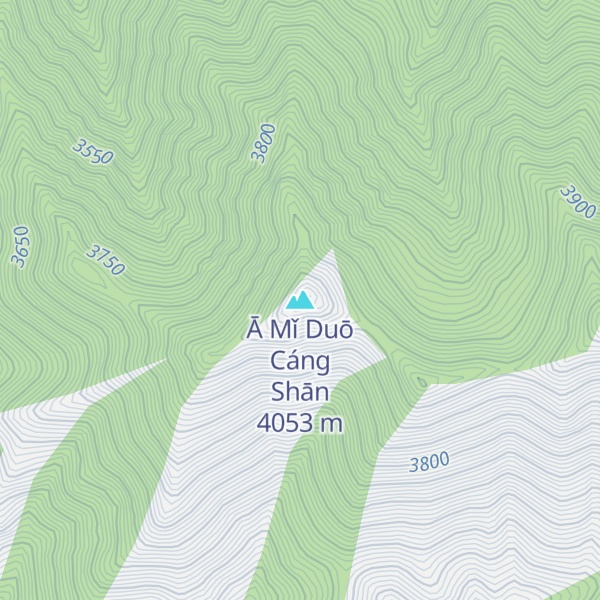 Map of Ā Mǐ Duō Cáng Shān