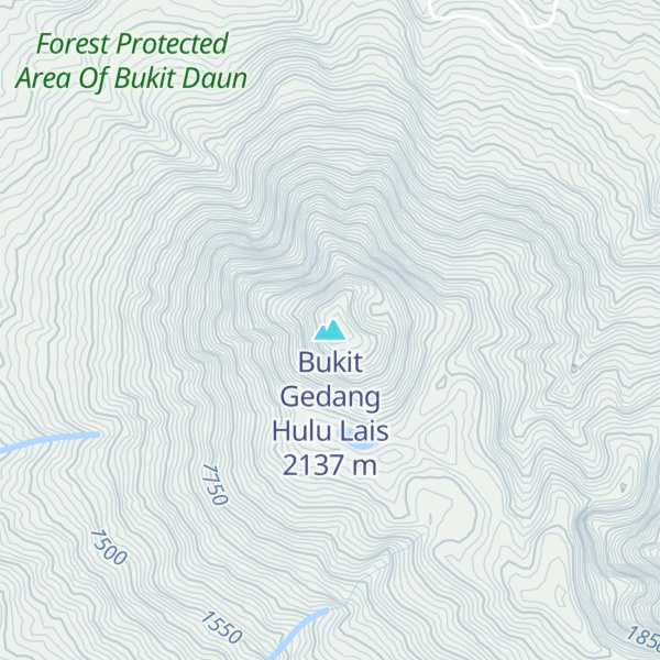 Map of Bukit Gedang Hulu Lais