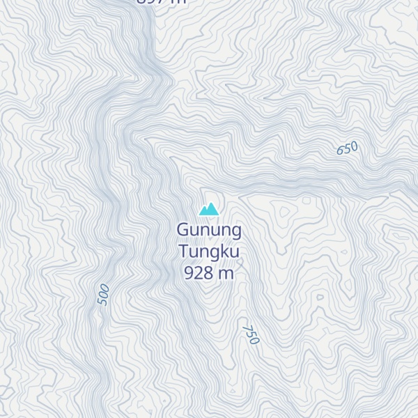 Map of Gunung Tungku