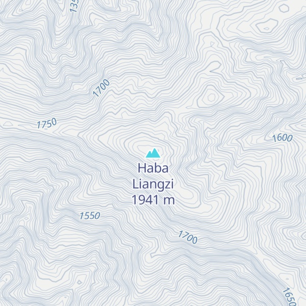 Map of Haba Liangzi