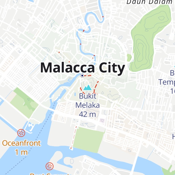 Map of Bukit Melaka