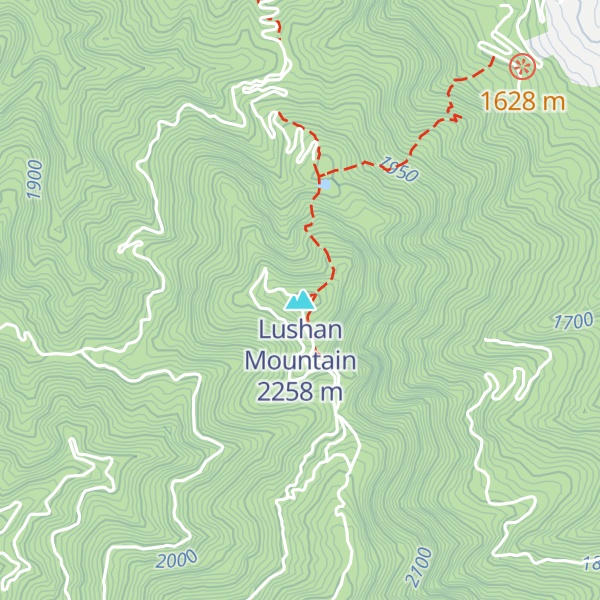 Map of Lushan Mountain