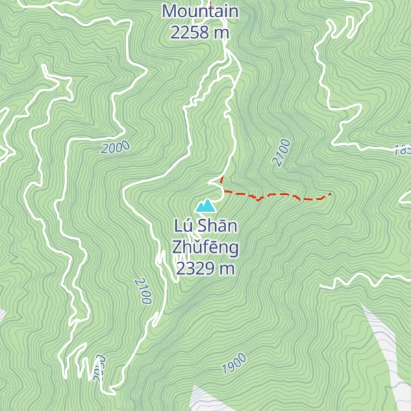 Map of Lú Shān Zhǔfēng