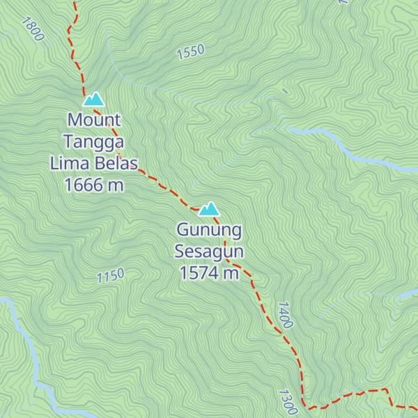 Map of Gunung Sesagun