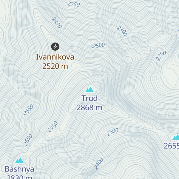 Map of Trud
