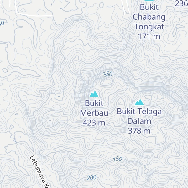 Map of Bukit Merbau