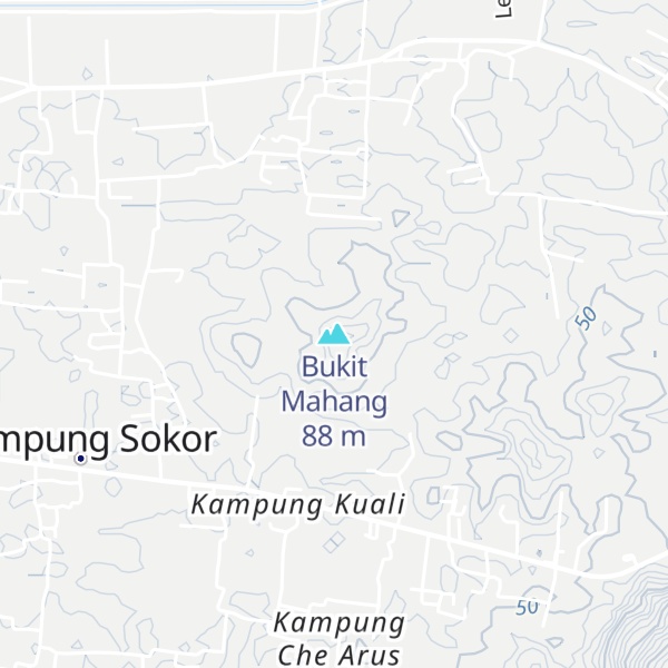 Map of Bukit Mahang