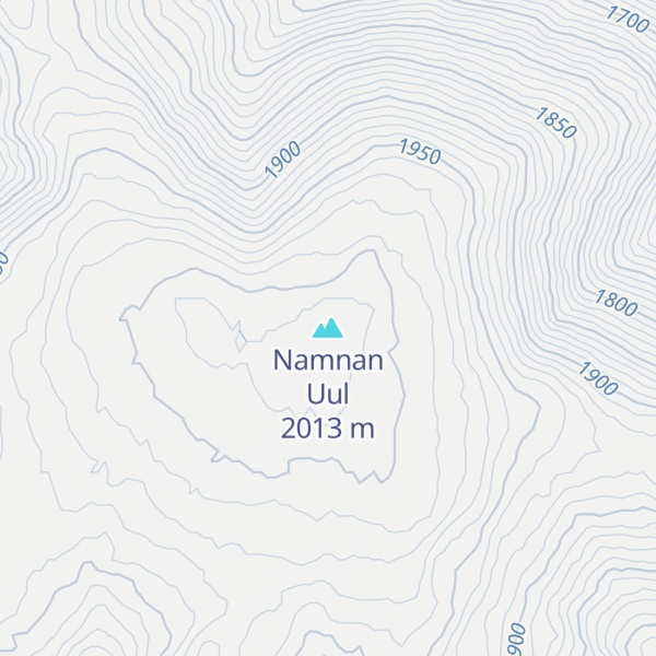 Map of Namnan Uul