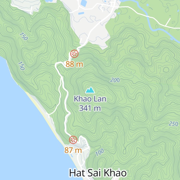 Map of Khao Lan