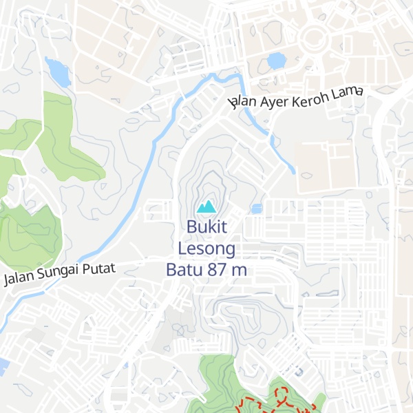 Map of Bukit Lesong Batu