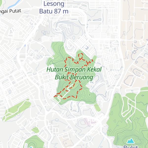 Map of Bukit Beruang