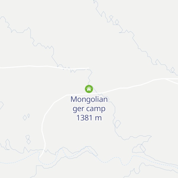 Map of Mongolian ger camp
