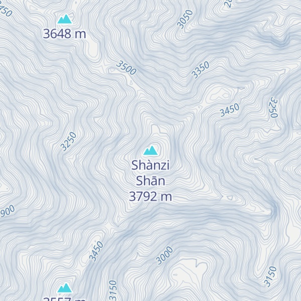 Map of Shànzi Shān