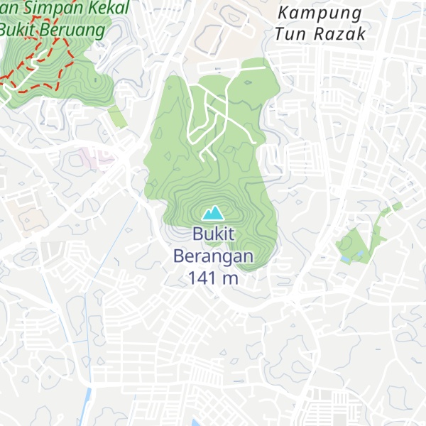 Map of Bukit Berangan