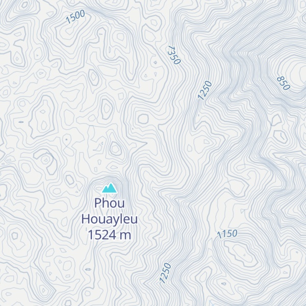 Map of Phou Houay Leu