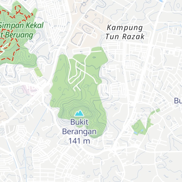 Map of Bukit Kuau