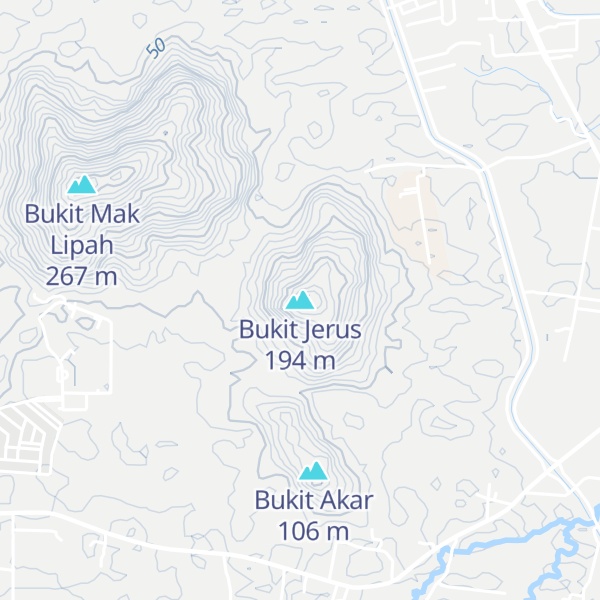 Map of Bukit Jerus