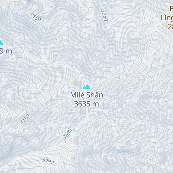Map of Mílè Shān