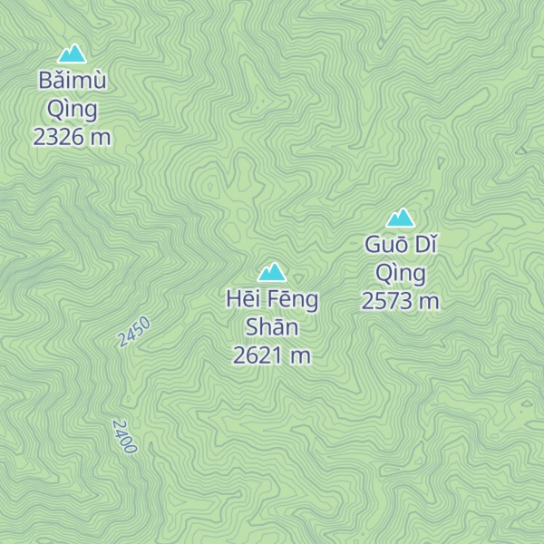 Map of Hēi Fēng Shān