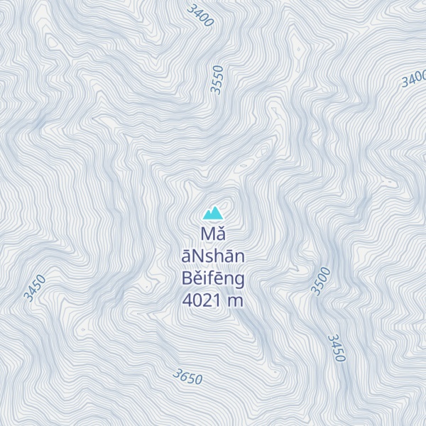 Map of Mǎ āNshān Běifēng