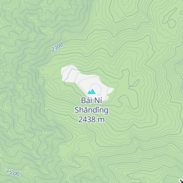 Map of Bái Ní Shāndǐng