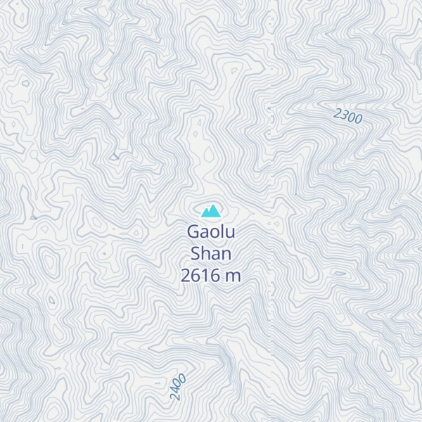 Map of Gaolu Shan