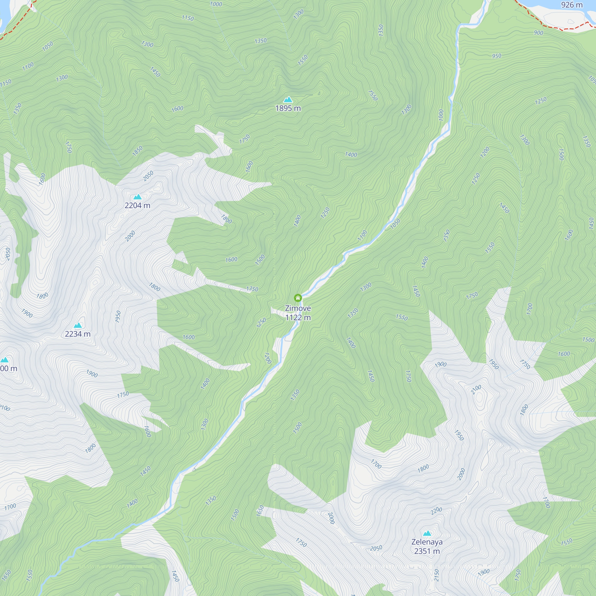 Zimove map