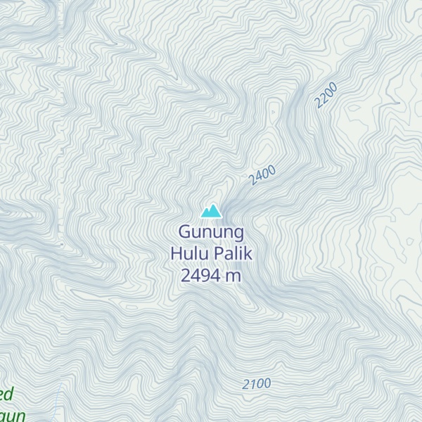 Map of Gunung Hulu Palik