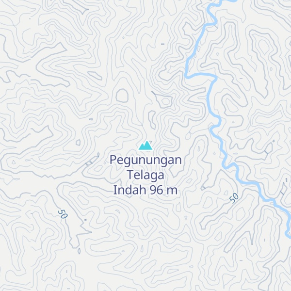 Map of Pegunungan Telaga Indah