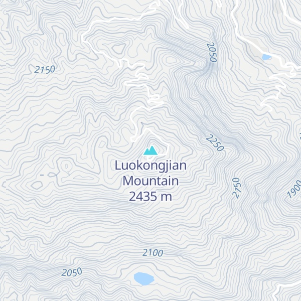 Map of Luokongjian Mountain