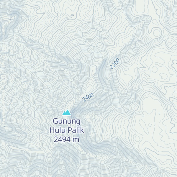 Map of Gunung Hulupaik