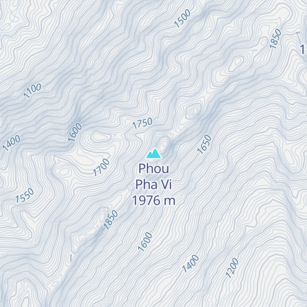 Map of Phou Pha Vi
