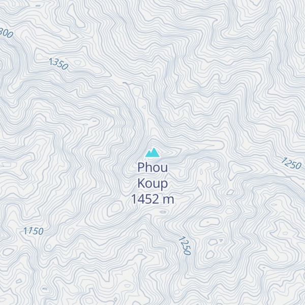 Map of Phou Koup