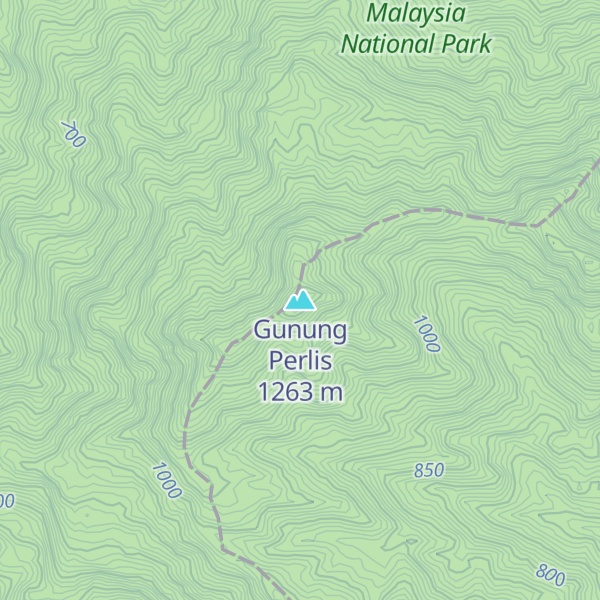 Map of Gunung Perlis