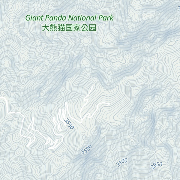 Map of Niúbèi Shān