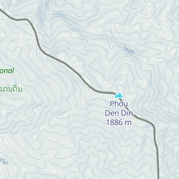 Map of Phou Den Dinh