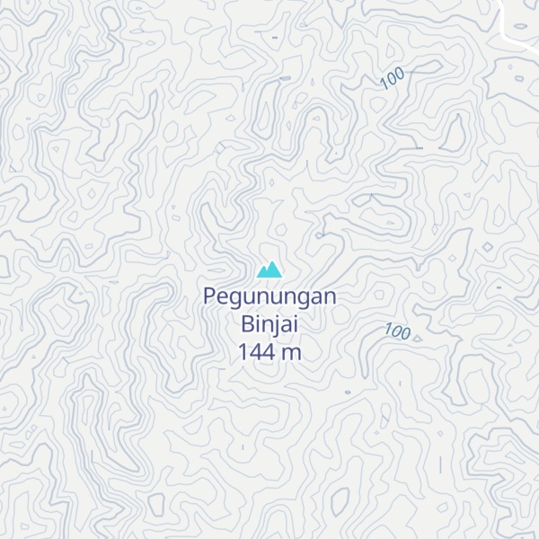 Map of Pegunungan Binjai
