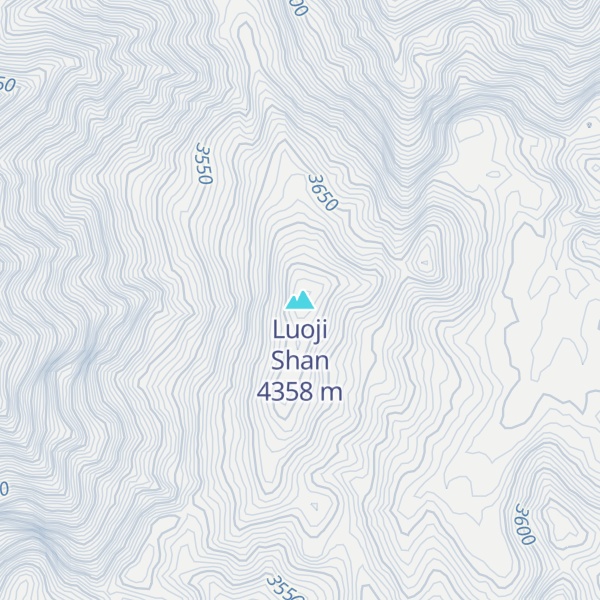 Map of Luoji Shan