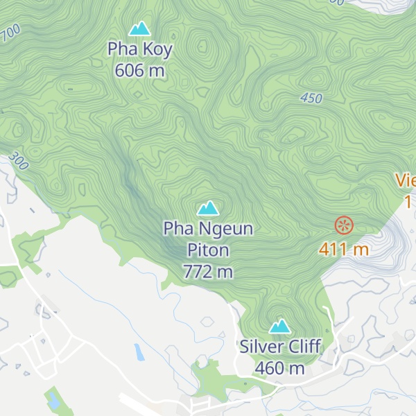 Map of Pha Ngeun Piton