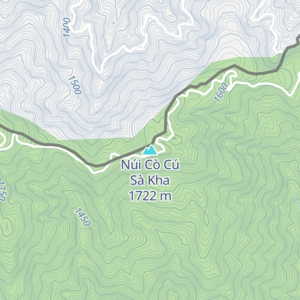 Map of Núi Cò Cú Sà Kha