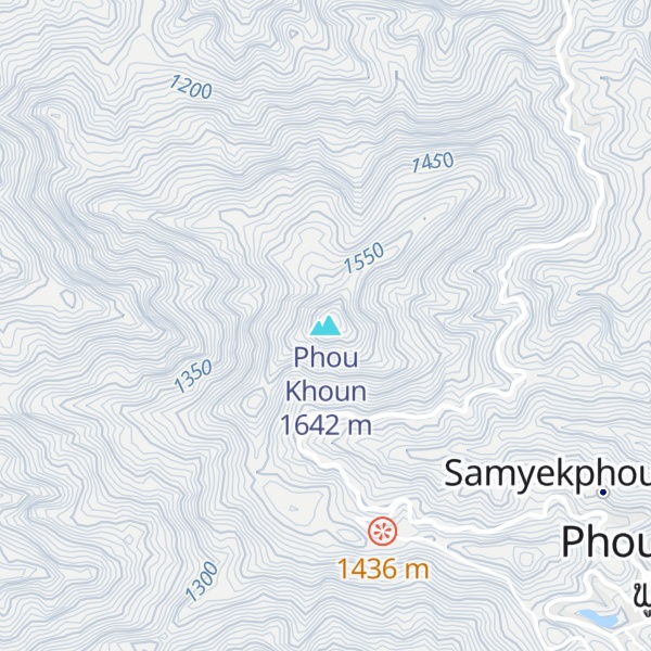 Map of Phou Khoun
