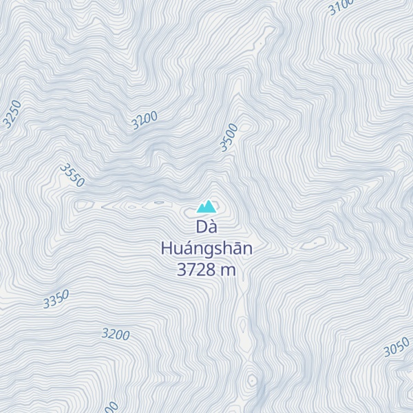 Map of Dà Huángshān