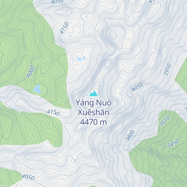 Map of Yáng Nuò Xuěshān