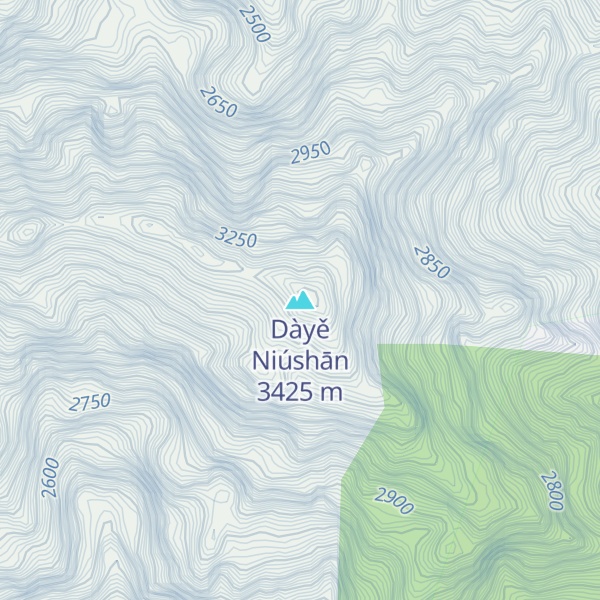 Map of Dàyě Niúshān