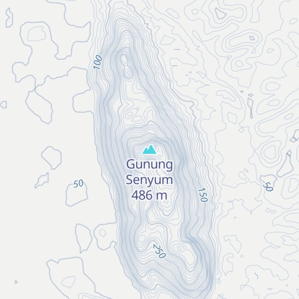 Map of Gunung Senyum